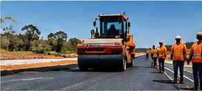 Road pavement works